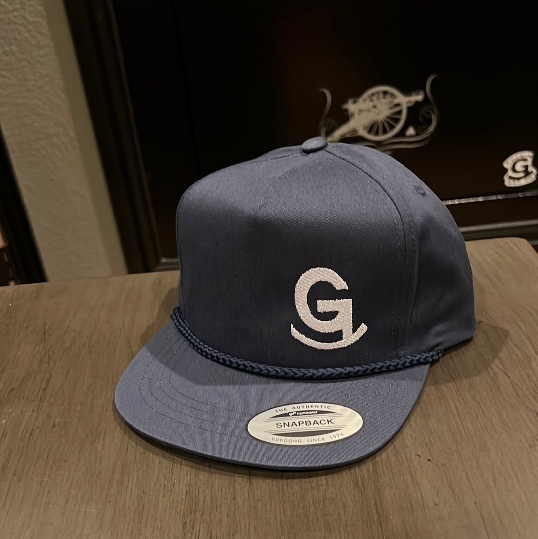 Rope Flat Bill - Navy/White