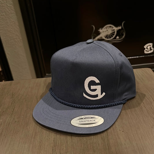 Rope Flat Bill - Navy/White