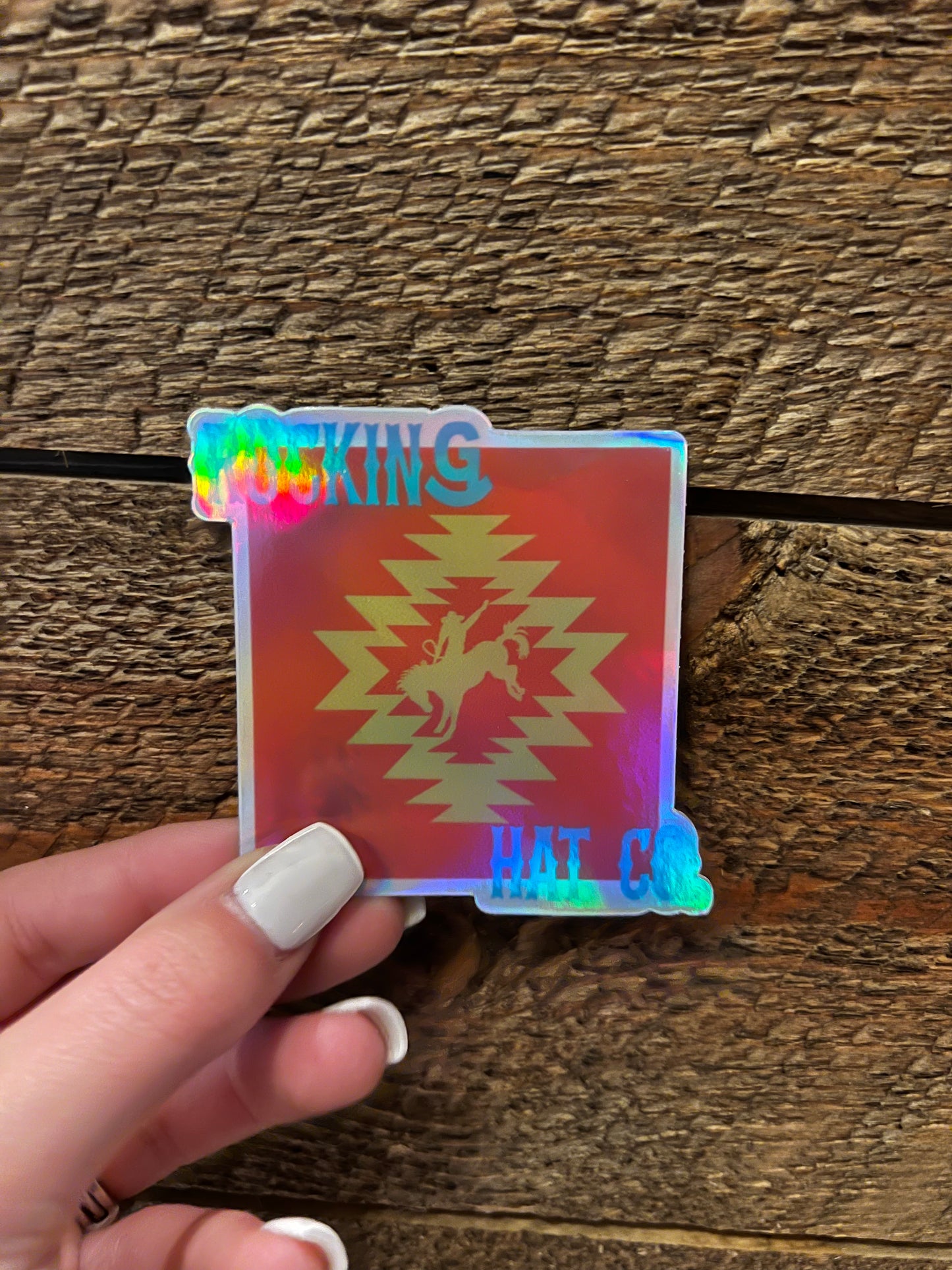 Holographic Bronco Sticker